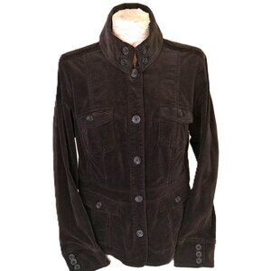 Woman's Jacket gray velvet size Large NWT Sonoma summer coat casual